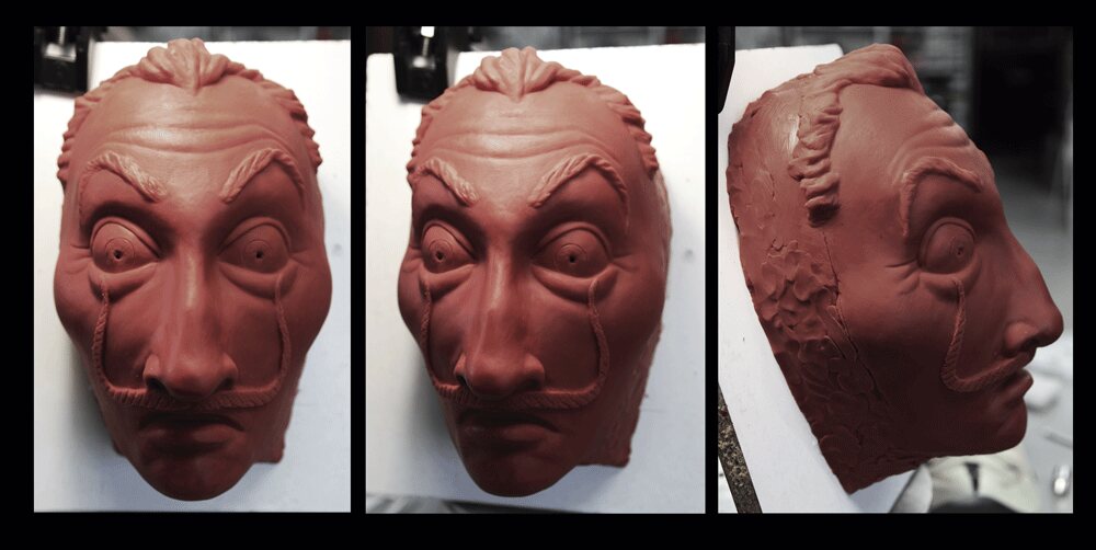 Máscaras realizadas para La casa de papel