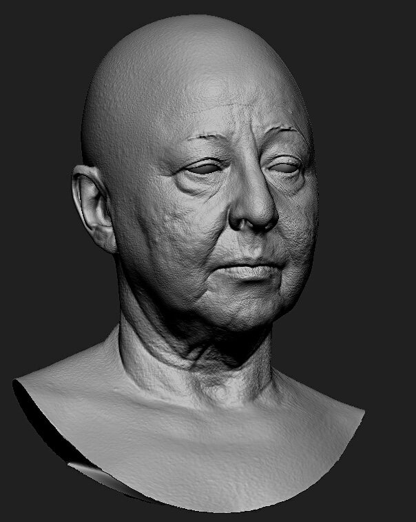Escaneo facial 3D con variación de expresión
